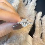 Lab-Created Diamond Ring, 2 Carat Oval with E/VS1 Sparkle in 14K White Gold - Image 8