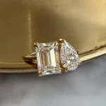 Lab-Created Diamond Ring IGI Cert.  2.57 Ct EM and 1.22 PS in 14k Gold - Image 3