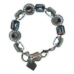 Bracelet by Mariana Woman Elegant Silver Night and Clear Swarovski Crystals - Image 3