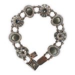 Bracelet by Mariana Woman Exquisite Pyrite Mineral and Clear Swarovski Crystals - Image 2