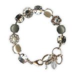Bracelet by Mariana Woman Timeless Pearl and Clear Swarovski Crystals - Image 2