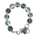 Bracelet by Mariana Woman Luxurious Clear and Azure Swarovski Crystals