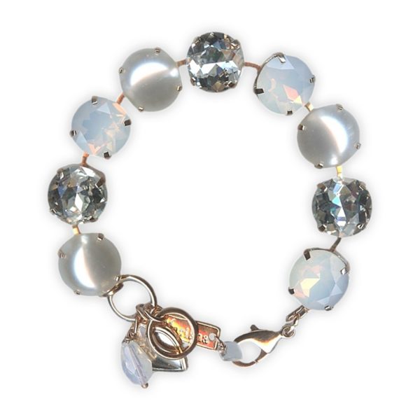 Bracelet by Mariana Woman Timeless Pearl and Clear Swarovski Crystals