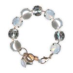 Bracelet by Mariana Woman Timeless Pearl and Clear Swarovski Crystals - Image 2