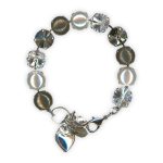 Bracelet by Mariana Woman Stunning Pyrite and Pearl Swarovski Crystals