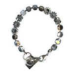Bracelet by Mariana Woman Chic Obsidian and Pyrite Swarovski Crystals - Image 3