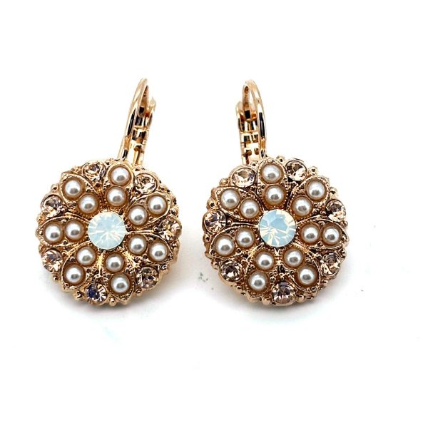 Earrings by Mariana Woman Elegant Pearl and Opal Swarovski Crystals