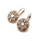 Earrings by Mariana Woman Elegant Pearl and Opal Swarovski Crystals - Image 3
