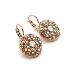 Earrings by Mariana Woman Elegant Pearl and Opal Swarovski Crystals - Image 2