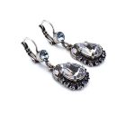 Earrings by Mariana Woman Timeless Clear and Sapphire Swarovski Crystals - Image 3