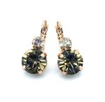 Earrings By Mariana Woman Gorgeous Black Diamond and Moonlight Swarovski Crystals