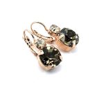 Earrings By Mariana Woman Gorgeous Black Diamond and Moonlight Swarovski Crystals - Image 3