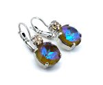 Earrings by Mariana Woman Exquisite Twilight and Golden Swarovski Crystals - Image 2