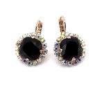 Earrings by Mariana Woman Gorgeous Jet and AB Swarovski Crystals