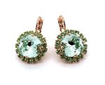 Earrings by Mariana Woman Adorable Peridot and Chrysolite Swarovski Crystals