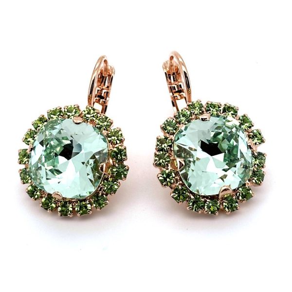 Earrings by Mariana Woman Adorable Peridot and Chrysolite Swarovski Crystals