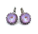 Earrings by Mariana Woman Shimmering Lavender and Violet Swarovski Crystals