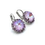 Earrings by Mariana Woman Shimmering Lavender and Violet Swarovski Crystals - Image 3