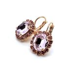 Earrings by Mariana Woman Lovely Light Rose Swarovski Crystals - Image 2