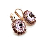 Earrings by Mariana Woman Lovely Light Rose Swarovski Crystals - Image 3