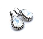 Earrings by Mariana Woman Opulent White Opal Swarovski Crystals - Image 3