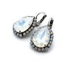 Earrings by Mariana Woman Opulent White Opal Swarovski Crystals - Image 2