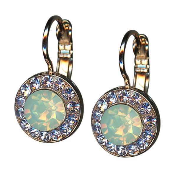 Earrings by Mariana Woman Exquisite Chrysolite and Violet Swarovski Crystals