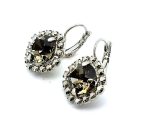 Earrings by Mariana Woman Beautiful Black Diamond and Labrador Swarovski Crystals - Image 2