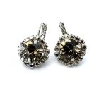 Earrings by Mariana Woman Beautiful Black Diamond and Labrador Swarovski Crystals