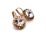Earrings by Mariana Woman Lovely Pink and Golden Swarovski Crystals - Image 3