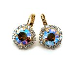 Earrings By Mariana Woman Glitzy AB and Moonlight Swarovski Crystals