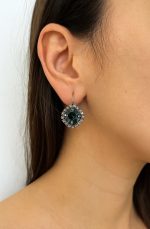 Earrings By Mariana Woman Alluring Montana and Clear Swarovski Crystals - Image 3
