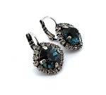 Earrings By Mariana Woman Alluring Montana and Clear Swarovski Crystals - Image 4