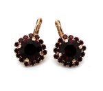 Earrings by Mariana Woman Exquisite Garnet Swarovski Crystals
