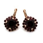 Earrings by Mariana Woman Exquisite Garnet Swarovski Crystals