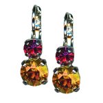 Earrings by Mariana Woman Sassy Astral Pink and Fuchsia Swarovski Crystals - Image 3