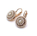 Earrings By Mariana Woman Timeless Pearl and Golden Swarovski Crystals - Image 4