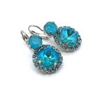 Earrings by Mariana Woman Charming Laguna and Turquoise Swarovski Crystals - Image 3