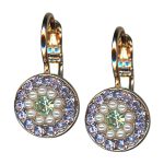 Earrings by Mariana Woman Timeless Violet and Pearl Swarovski Crystals - Image 3