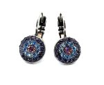 Earrings By Mariana Woman Lovely Amethyst and Aquamarine Swarovski Crystals