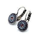 Earrings By Mariana Woman Lovely Amethyst and Aquamarine Swarovski Crystals - Image 4