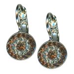 Earrings by Mariana Woman Alluring Topaz and Clear Swarovski Crystals - Image 3
