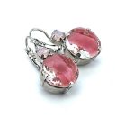 Earrings By Mariana Woman Sassy Rose Quartz Swarovski Crystals - Image 4