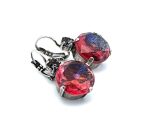 Earrings By Mariana Woman Stunning Sherry Quartz and Silverlight Swarovski Crystals - Image 3