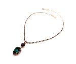 Necklace Pendant by Mariana Woman Gorgeous Indicolite and Amethyst Swarovski Crystals - Image 3