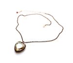 Necklace Pendant by Mariana Woman Heart Shaped Golden and Siam Swarovski Crystals - Image 2