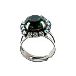 Ring by Mariana Woman Exquisite Emerald and Moonlight Swarovski Crystals - Image 3