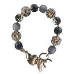Bracelet by Mariana Woman Alluring Black Diamond and Silk Swarovski Crystals - Image 3