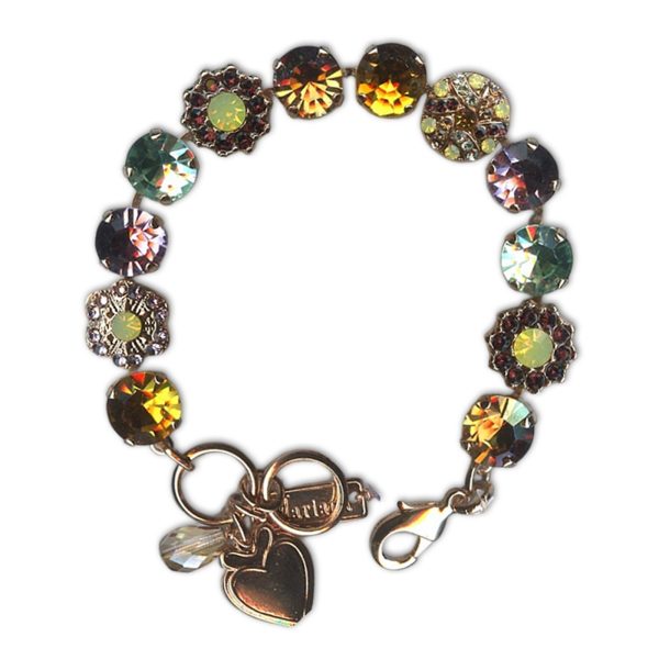 Bracelet by Mariana Woman Beautiful Topaz and Peridot Swarovski Crystals