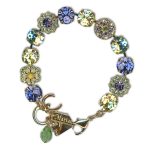 Bracelet by Mariana Woman Charming Lemon and Tanzanite Swarovski Crystals